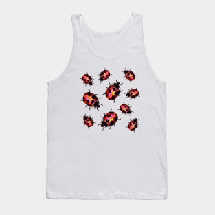 Watercolor Ladybugs Tank Top